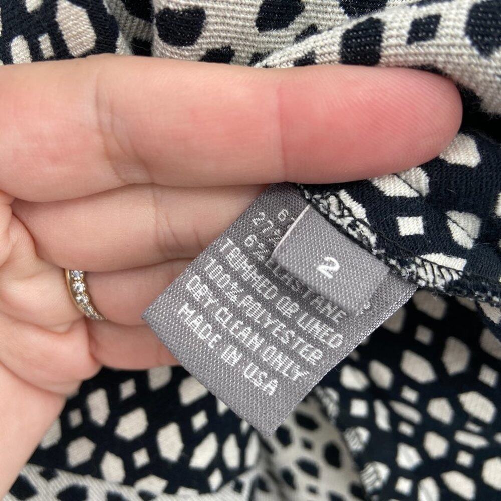 LELA ROSE Micro Check Flared A Line‎ Dress - Picture 4 of 6